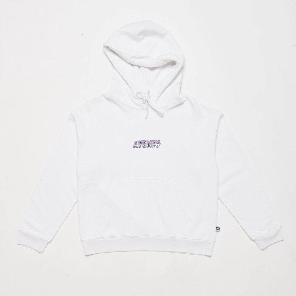 BNWT Afends - Pearly - Women's Hemp/Organic Cotton Pull On White Hoodie